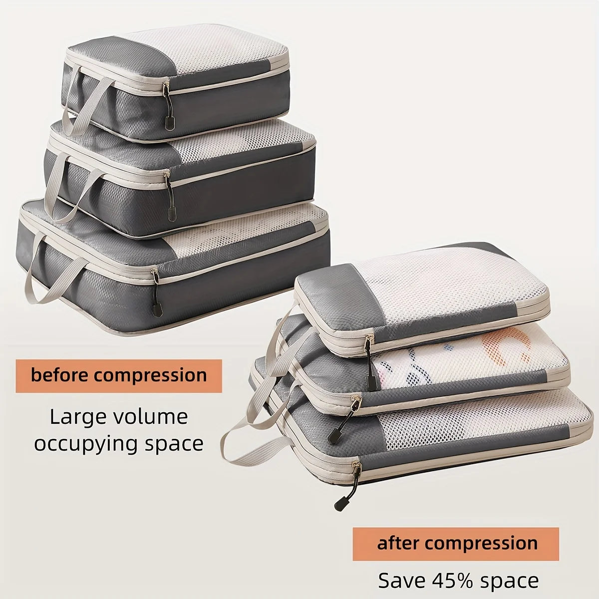 The Pack Set — Compression Packing Cubes