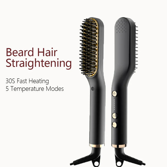 The Heat Set — Heated Beard Styling Brush