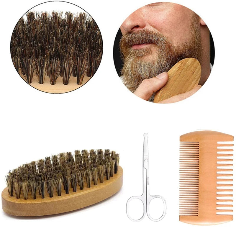 The Beard Standard — Wood Grooming Tool Set