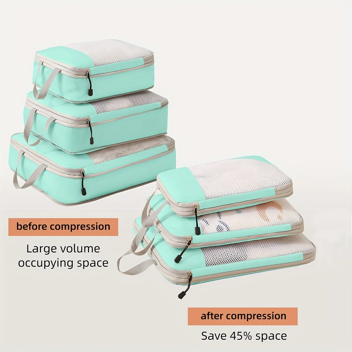 The Pack Set — Compression Packing Cubes