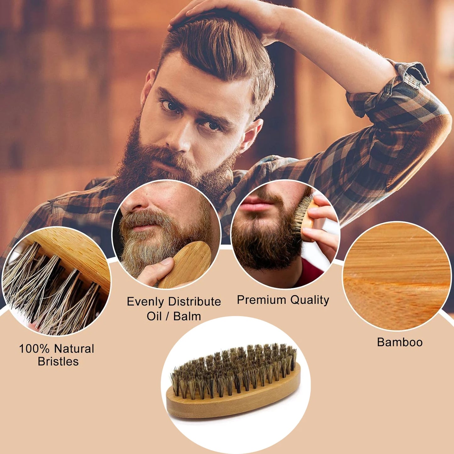 The Beard Standard — Wood Grooming Tool Set
