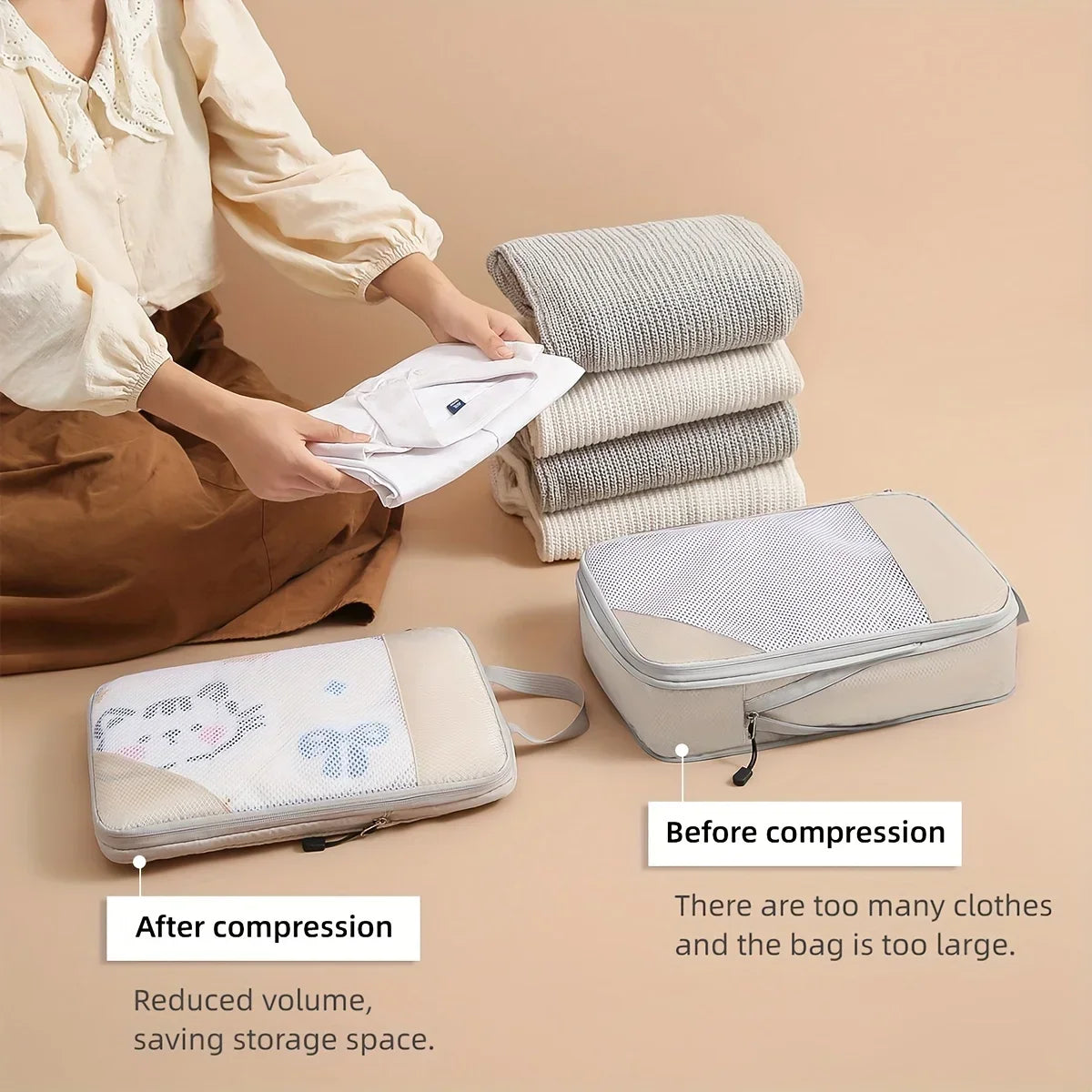 The Pack Set — Compression Packing Cubes