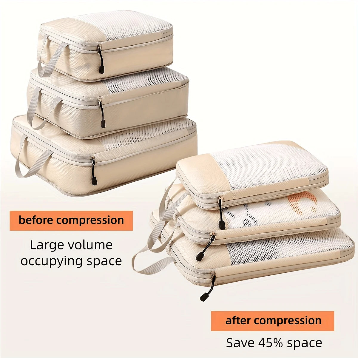 The Pack Set — Compression Packing Cubes