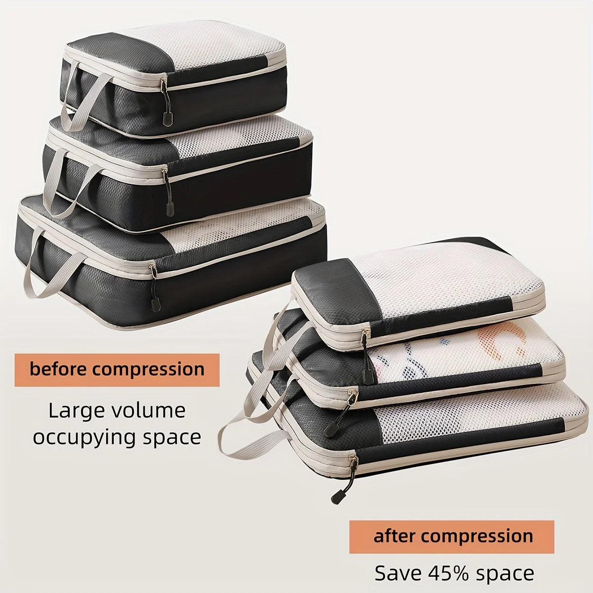 The Pack Set — Compression Packing Cubes