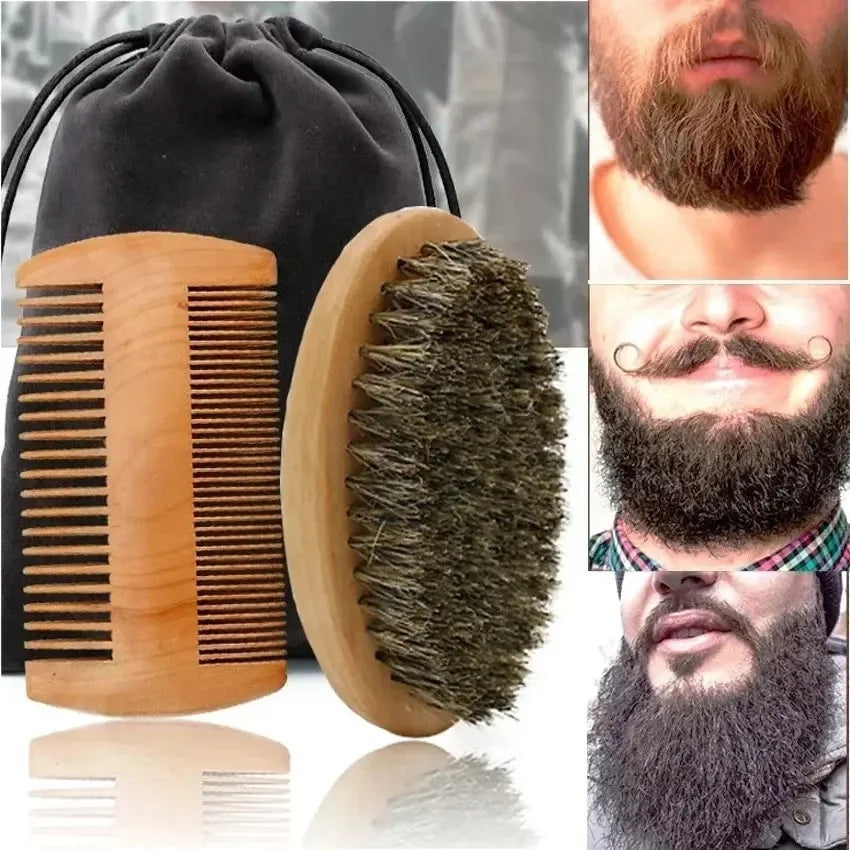 The Beard Standard — Wood Grooming Tool Set