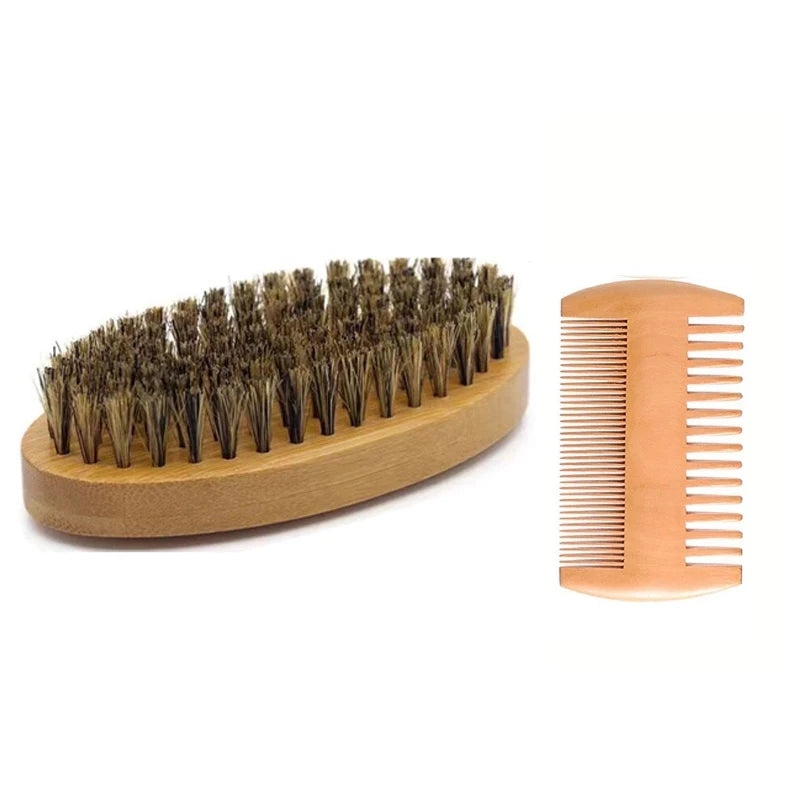 The Beard Standard — Wood Grooming Tool Set